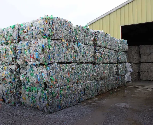 Baled PET Plastics