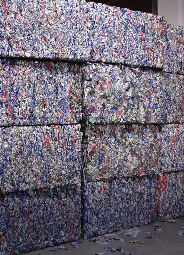 Baled Aluminium Cans